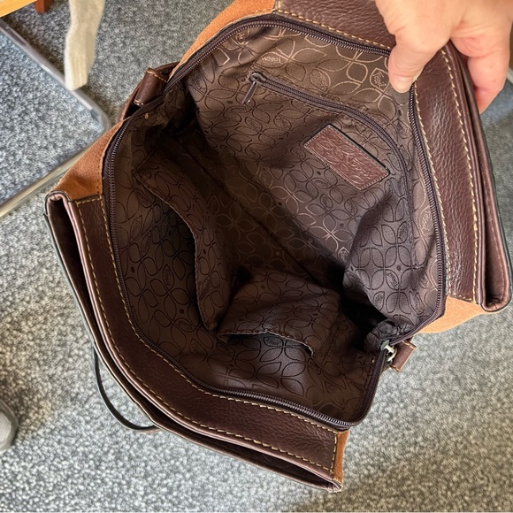 Fossil Patchwork Leather Tote Bag - Multicolor - Picture 10 of 13